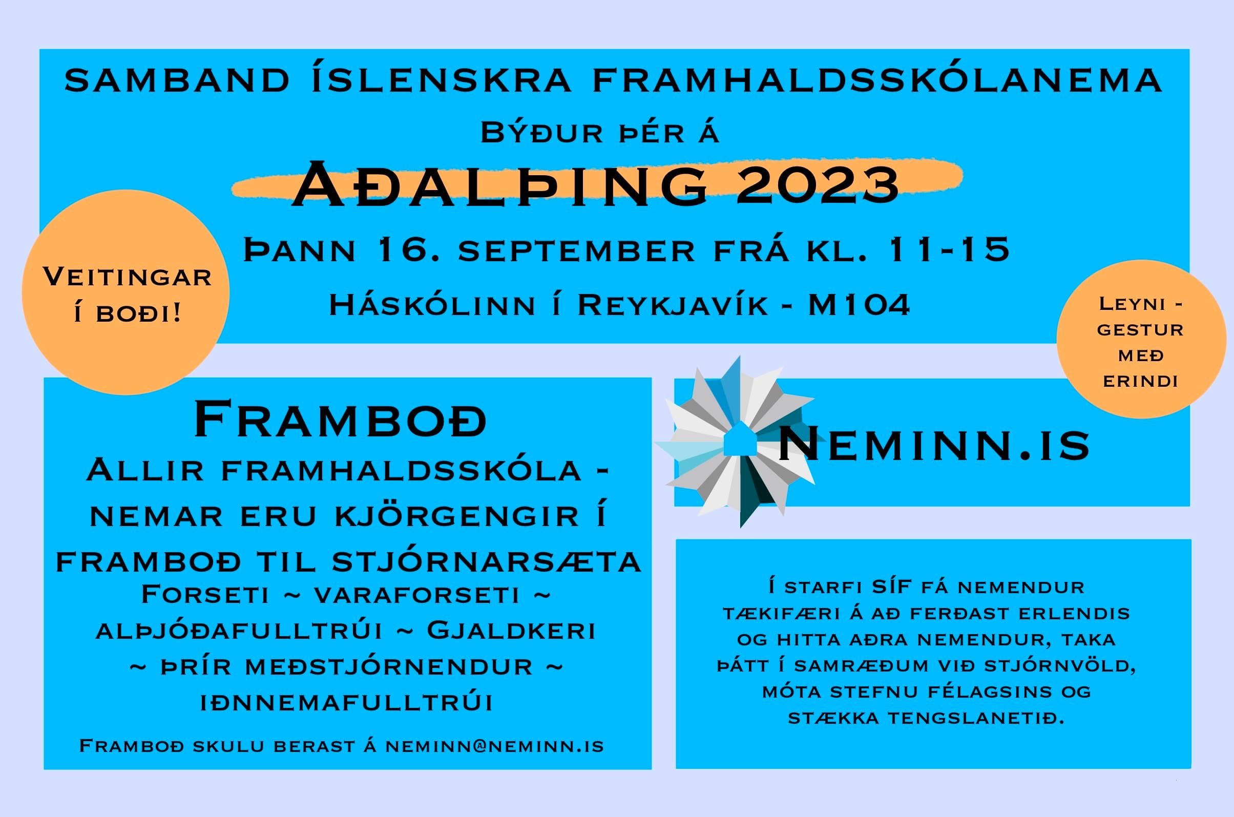 Aðalþing SÍF 16.september 2023
